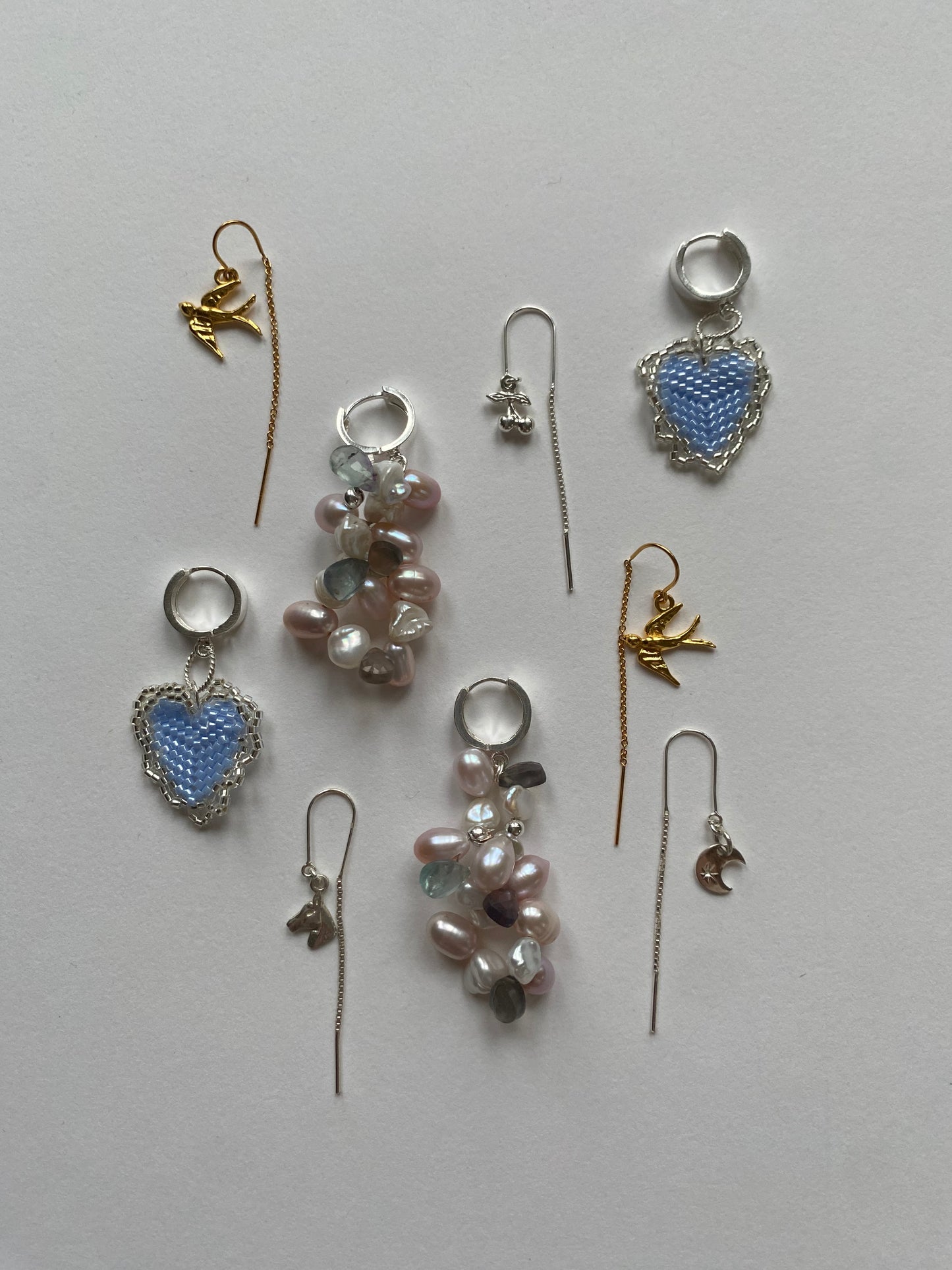 (10) GOLD FILLED SWALLOW EAR THREADER
