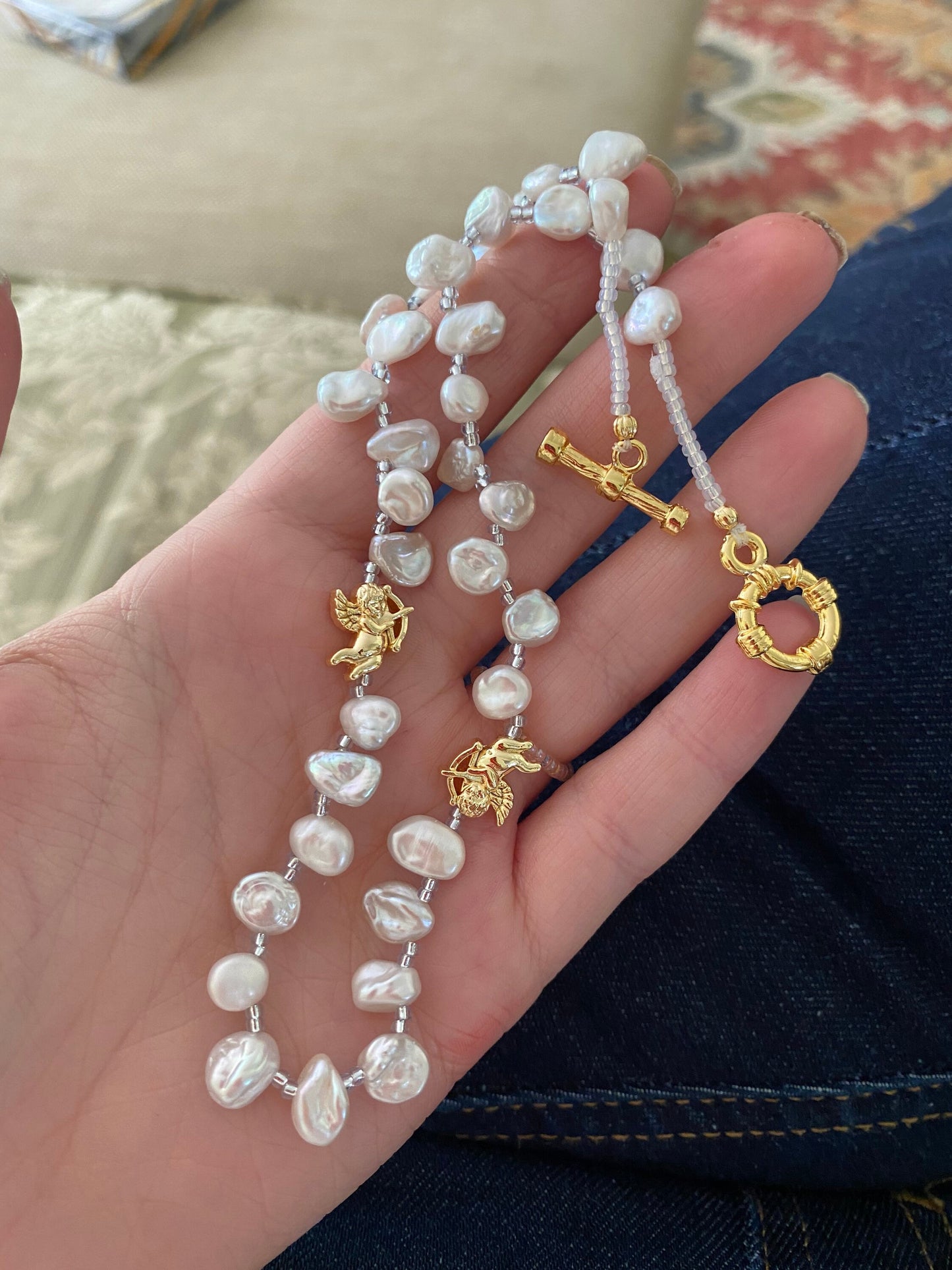 Cupids Kisses Keshi Pearl Necklace