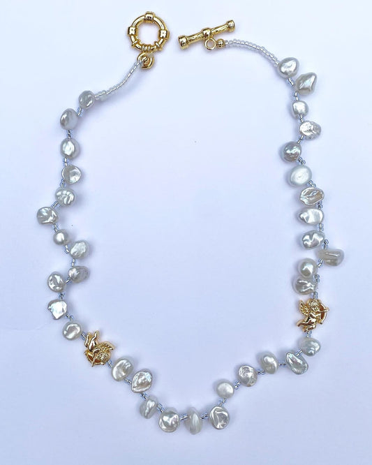 Cupids Kisses Keshi Pearl Necklace