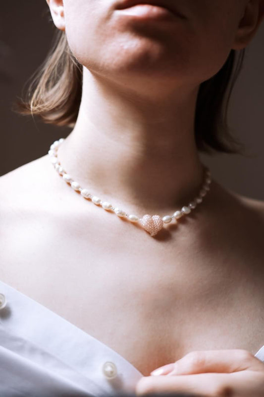 Peach Sweetheart Necklace