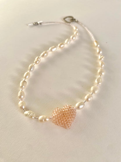 Peach Sweetheart Necklace