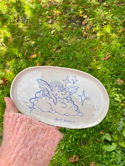 Cherub Ceramic Platter