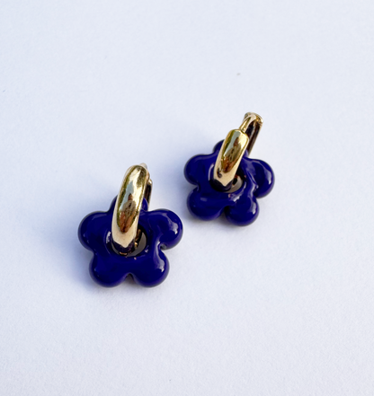 Chubby Chuck Blue Earrings