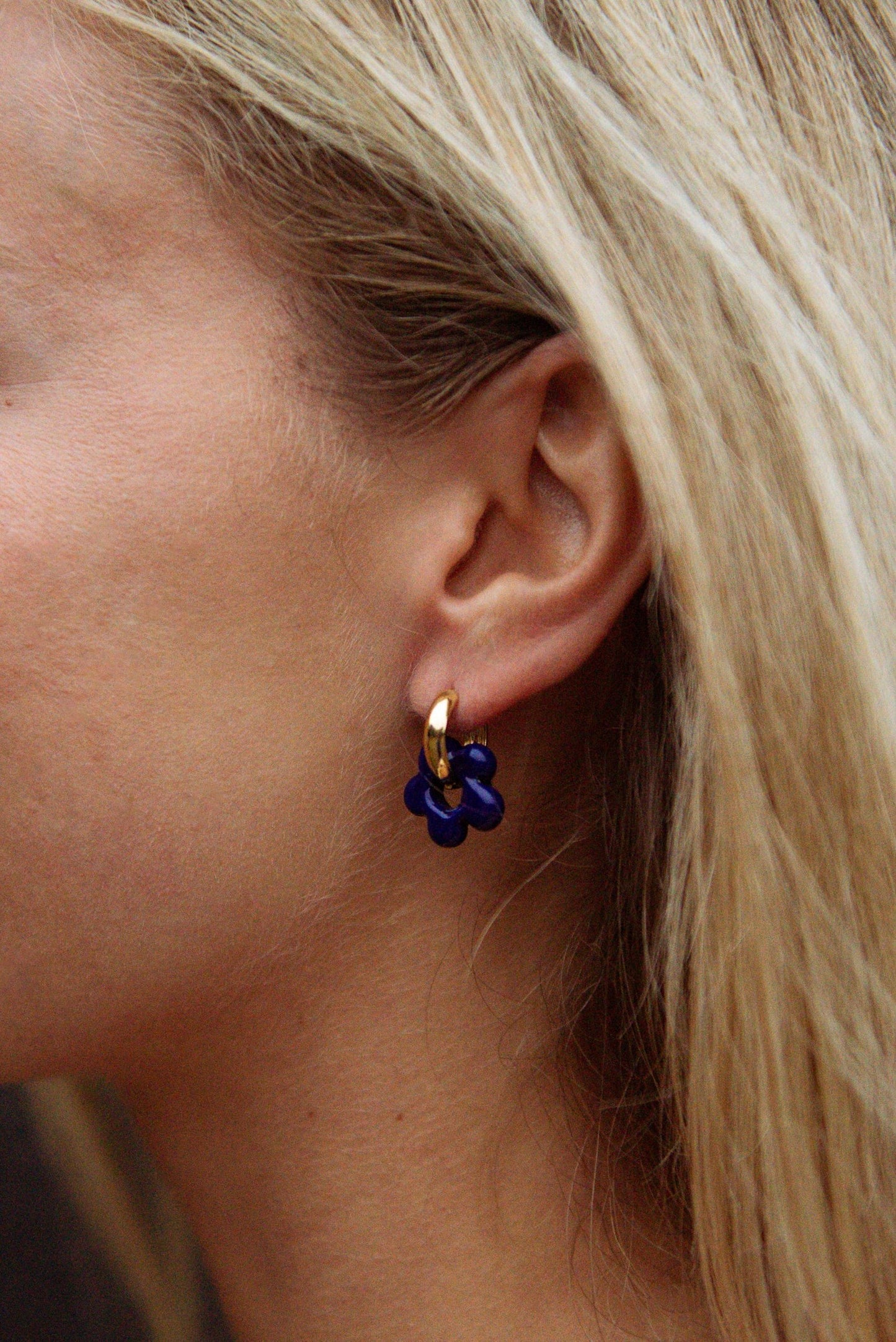 Chubby Chuck Blue Earrings