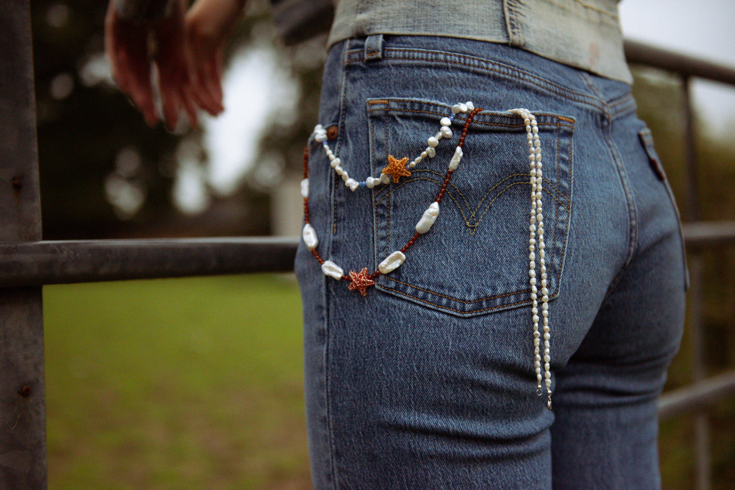 Suede Star Necklace