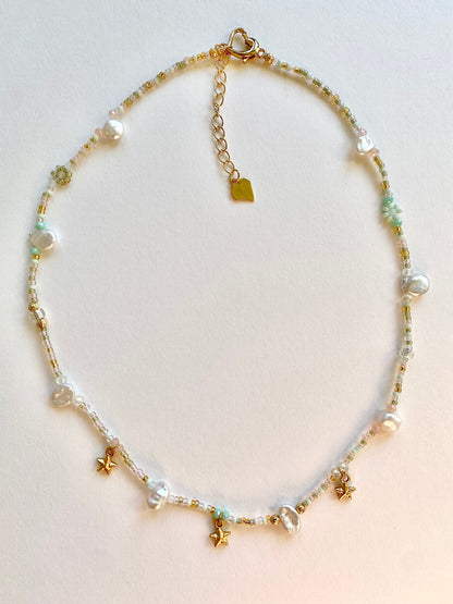 Starry Night Keshi Necklace