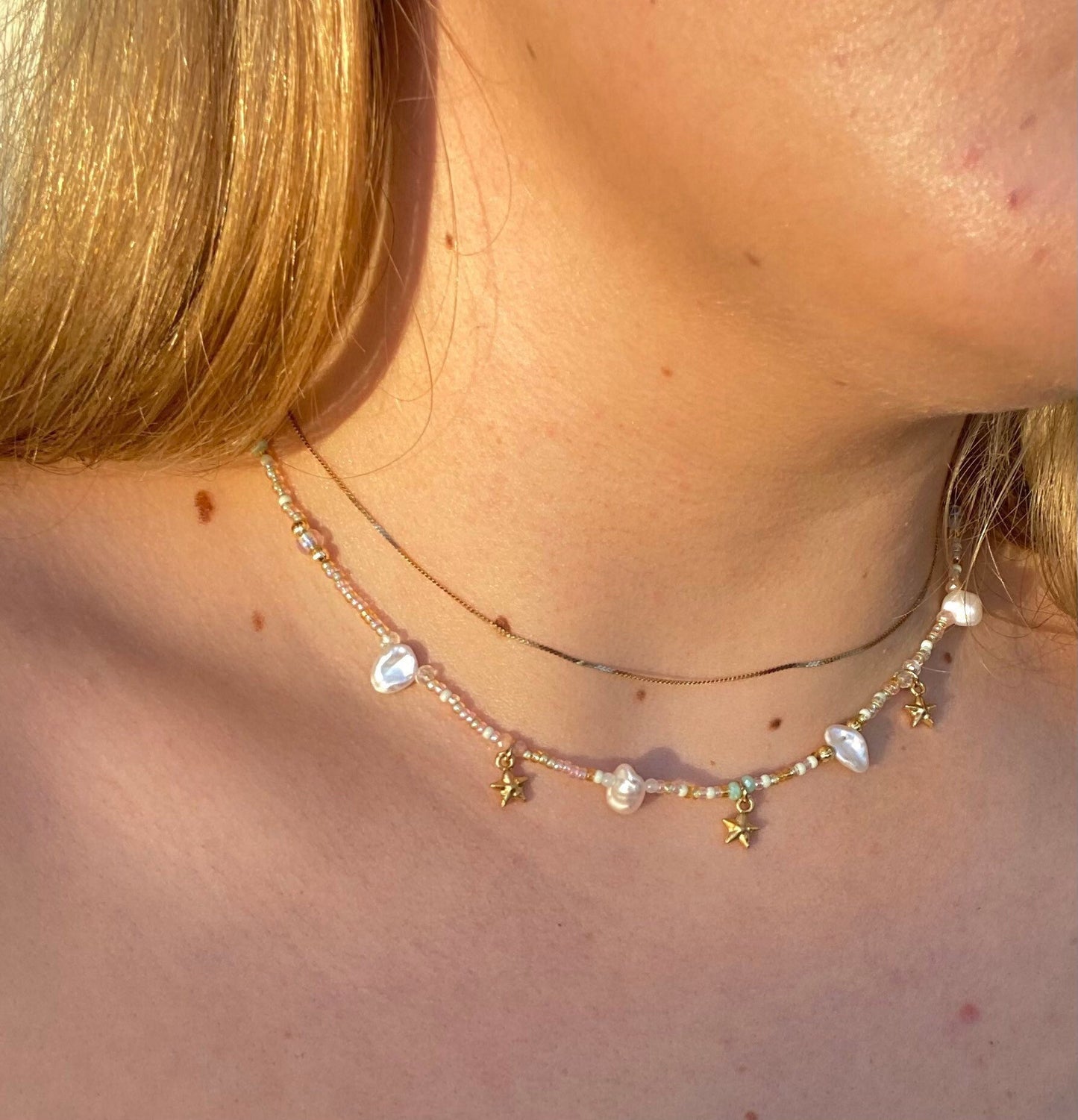 Starry Night Keshi Necklace
